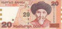 Asia KYRGYZSTAN P.19 - 20 Som 2002 UNC -