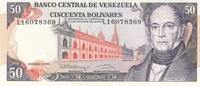 South America VENEZUELA P.65g - 50 Bolivares Stained -