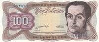 South America VENEZUELA P.66b - 100 Bolivares UNC -