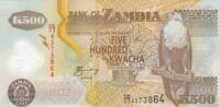 Africa ZAMBIA P.43d - 500 Kwacha UNC -