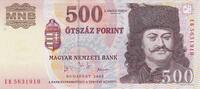 Europe HUNGARY P.188c - 500 Forint UNC -