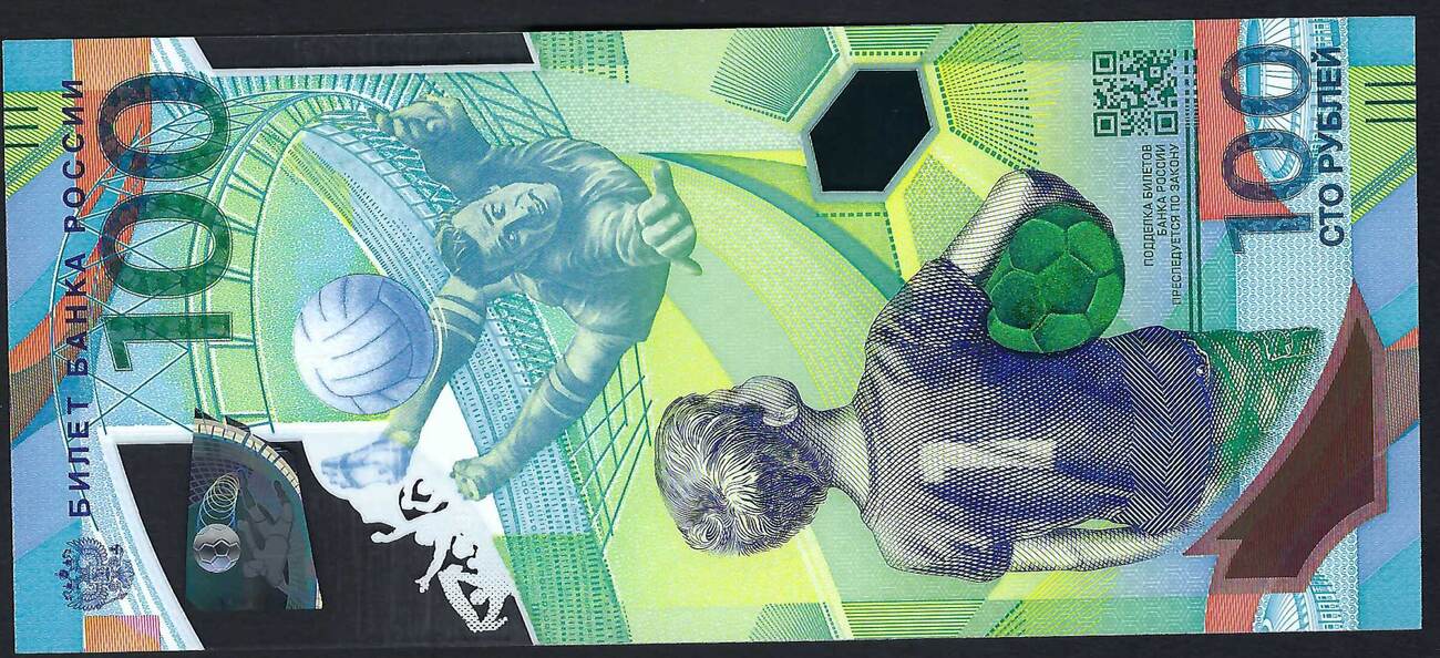 Pièce 3 Roubles Argent 2018 Russie - Coupe Du Monde FIFA, Pureté 0.999, état UNC