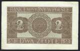 Pologne / Poland 2 Zlotych 01/08/1941 Bank Emisyjny W Polsce serie AF SS