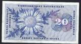 Suisse / Switzerland / Schweitz 20 Francs 21/01/1965 Helvetia  série 44X S