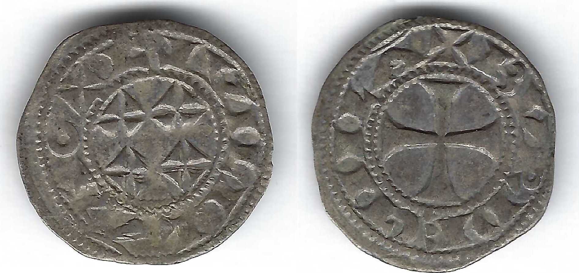 Duché d'Aquitaine Denier 1127 1137 Guillaume X SS