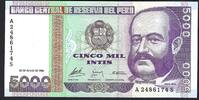 Pérou / Peru 5000 Intis Banco Central De Reserva Del Peru -