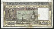 Belgique / Belgien / Belgium 100 Francs Banque Nationale de Belgique -