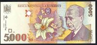 Roumanie / Romania 5000 Lei Banca Nationala A Romaniei -