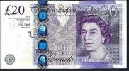 Grande Bretagne / Großbritannien / Britain 20 Pounds Queen Elizabeth II -