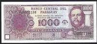 Paraguay 1000 Guaranies Banco Central Del Paraguay -