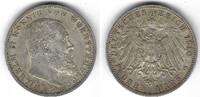 Wurttemberg / Wuerttemberg 3 Mark Wilhelm II -