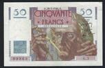50 Francs 28/03/1946 France / Frankreich Le Verrier  G.3 VZ
