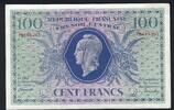 100 Francs 1943 France / Frankreich Marianne  série PM VZ