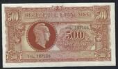 500 francs 1945 France / Frankreich Marianne  série L VZ