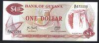 Guyana 1 Dollar Bank of Guyana B/45 -