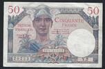 50 Francs 1947 France / Frankreich Trésor Français  série Y.2 SS