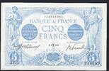 5 Francs 01/02/1912 France / Frankreich Bleu  F.10102 VZ +