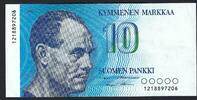Finlande 10 Markkaa Suomen Pankki -