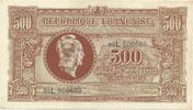 France / Frankreich 500 Francs Trésor Francais type Marianne Lettre L -