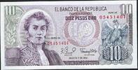 Colombie / Colombia 10 Pesos Oro El Banco De la Republica Série AZ -