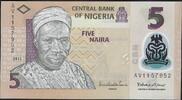 Nigéria 5 Naira Central Bank of Nigeria -