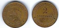 France / Frankreich / Paris 2 centimes Cérès -