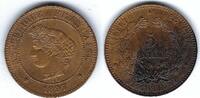 France / Frankreich / Paris 5 centimes Cérès torche -