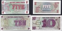 Royaume Uni / Great Britain / Großbritannien 5 + 10 New Pence British Armed Forces Série 6 -