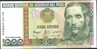 Pérou / Peru 1000 Intis Banco Central De Reserva Del Peru -