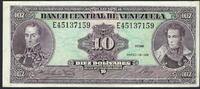 Venezuela 10 Bolivares Banco Central De Venezuela -