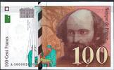 France / French / Frankreich 100 Francs Cézanne A.000 petit numéro 002610 -