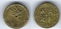 Espagne / Spain / Spanien Poids quadruple real X deniers / XVI grains -