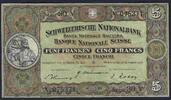 Suisse / Schweiz / Switzerland 5 Francs Schweitzerische Nationalbank Série 30 V -