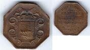 France / Frankreich / Paris Medaille octogonale Chambre des entrepreneurs de ccouverture et de plomberie. -