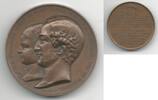 France / Frankreich Médaille en bronze / Medaillen Louis Philippe Albert et Louis Charles Albert d'Orléans -