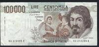 100000 Lire 1983 Italie / Italia / Italien Caravage S +