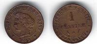 France / Frankreich / Paris 1 Centime Cérès -