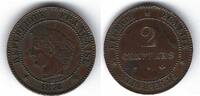 France / Frankreich / Paris 2 Centimes Cérès -