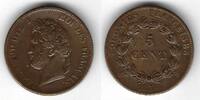 Guadeloupe 5 Centimes Louis Philippe Ier -