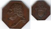 France / Frankreich Jeton octogonal Louis XVIII -