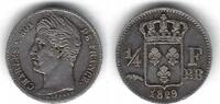 France / Frankreich/ Strasbourg 1/4 Franc Charles X -