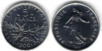 France / Frankreich 5 Francs Semeuse en argent -