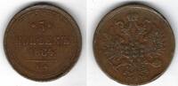 5 Kopecks 1864 E.M. Russie / Russland / Russia Alexander II S + (Randfehler)