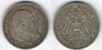 Wurttemberg / Wuerttemberg 5 Mark Wilhelm II -