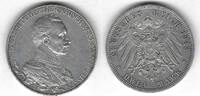 Prusse / Preussen / Prussia 3 Mark Wilhelm II -
