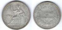 Piastre de commerce 1899 Indochine / Indochina Indochine Française SS (Randfehler)