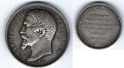 France / Frankreich Médaille argent Napoléon III tête nue -