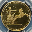 Egyptian Golden Warrior 100 Pound Gold Coin 1988 NGC (PF69 ULTRA CAMEO)