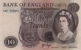   Bank of England 10 Pounds Note, Elizabeth II (Series C), 1964  124,04 EUR  zzgl. 21,68 EUR Versand