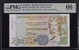   Guernsey &pound;50 banknote (1994, ND) PMG 66 EPQ  147,46 EUR  zzgl. 21,68 EUR Versand